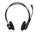 Auriculares USB Logitech PC960M con micrófono de suspensión y cancelación de ruido, ideales para comunicación clara y cómoda