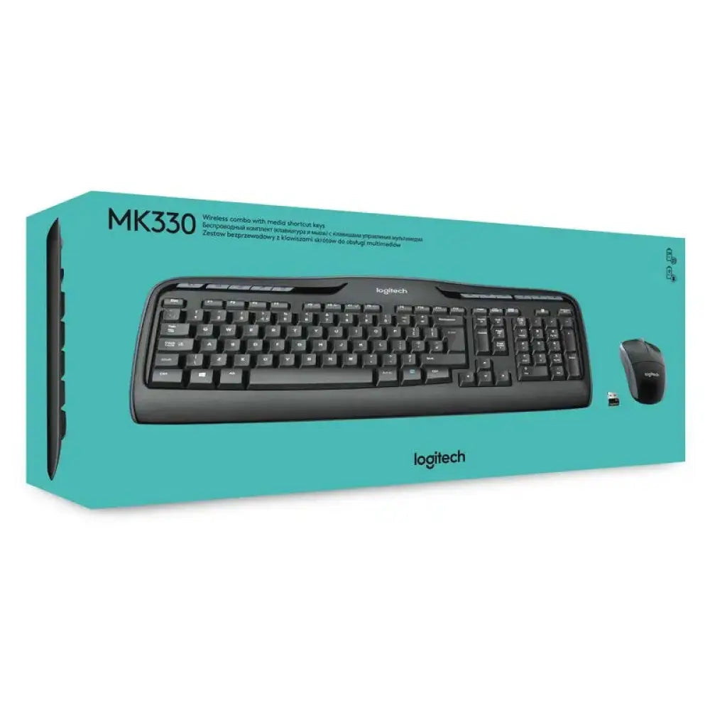 Logitech Teclado+ Ratón MK330 USB Negro - detalle