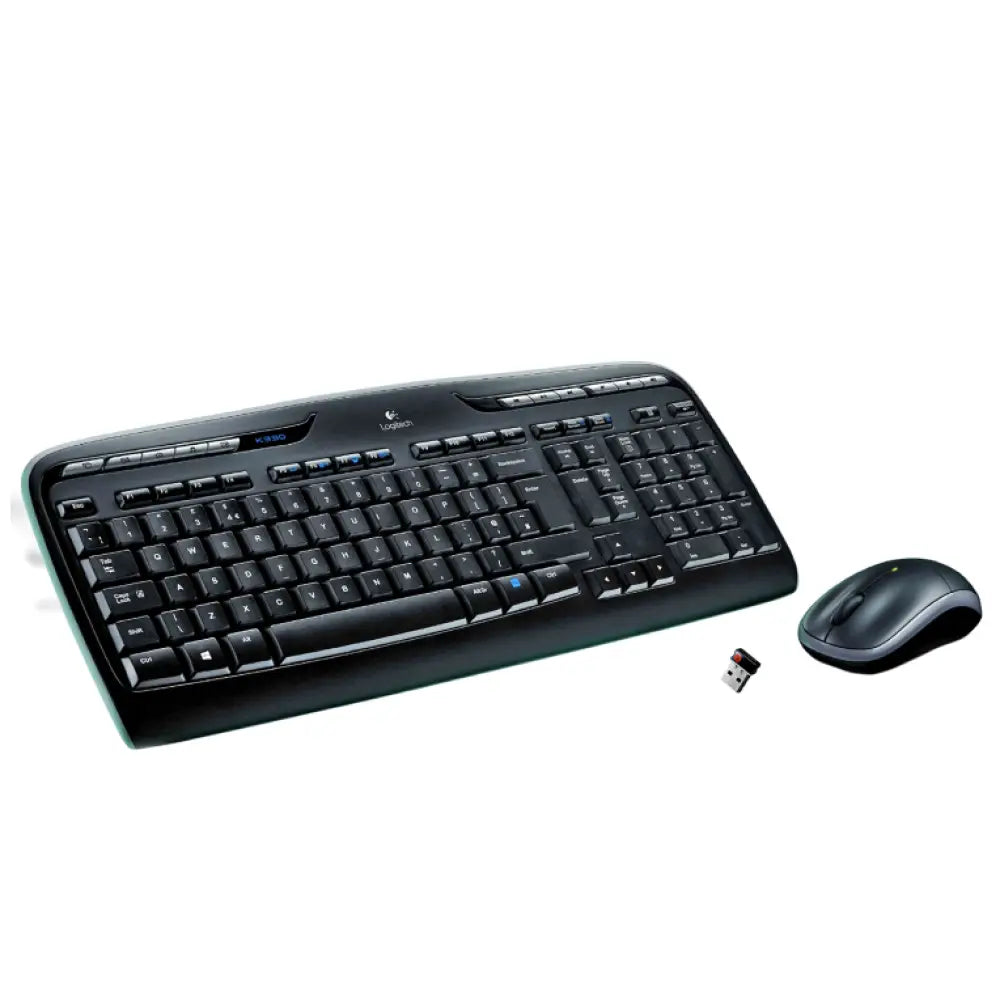 Logitech Wireless Combo MK330 teclado Ratón incluido USB QWERTY Español Negro. Gris