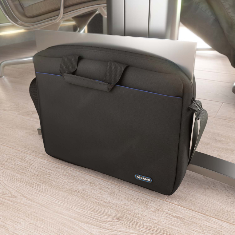 MALETIN AISENS 15,6" NEGRO - detalle