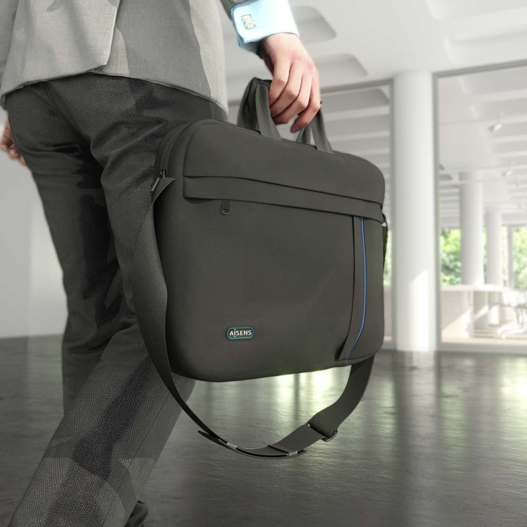 MALETIN AISENS 15,6" NEGRO - detalle
