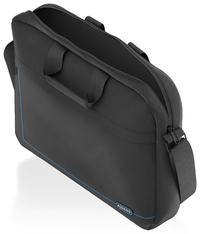 MALETIN AISENS 15,6" NEGRO - detalle