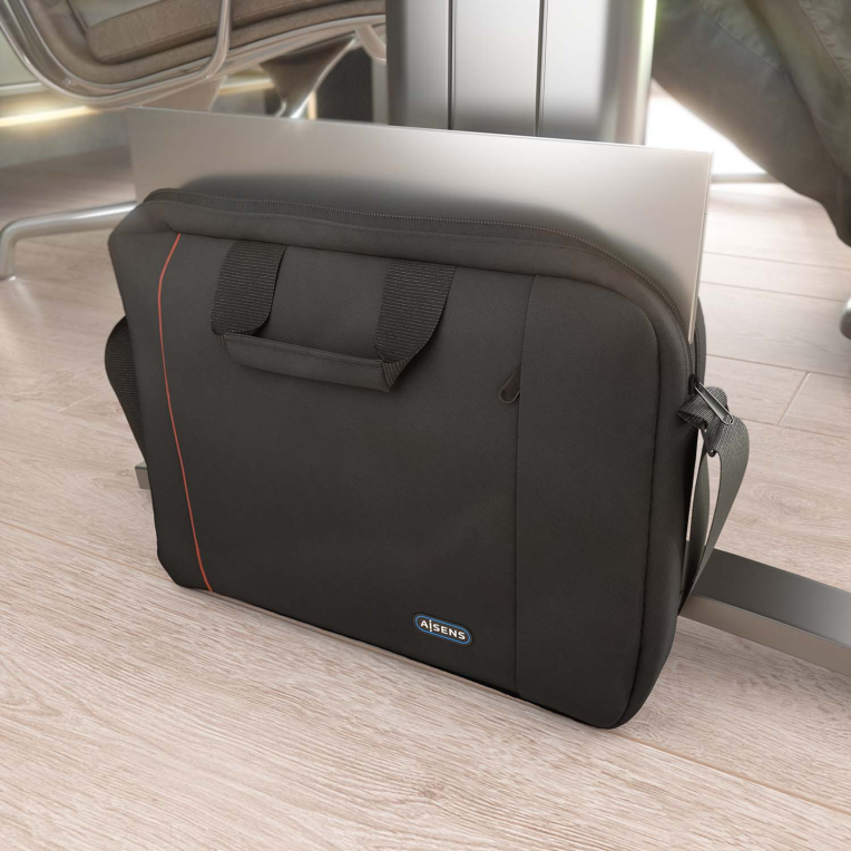 MALETIN AISENS 15,6" NEGRO - detalle
