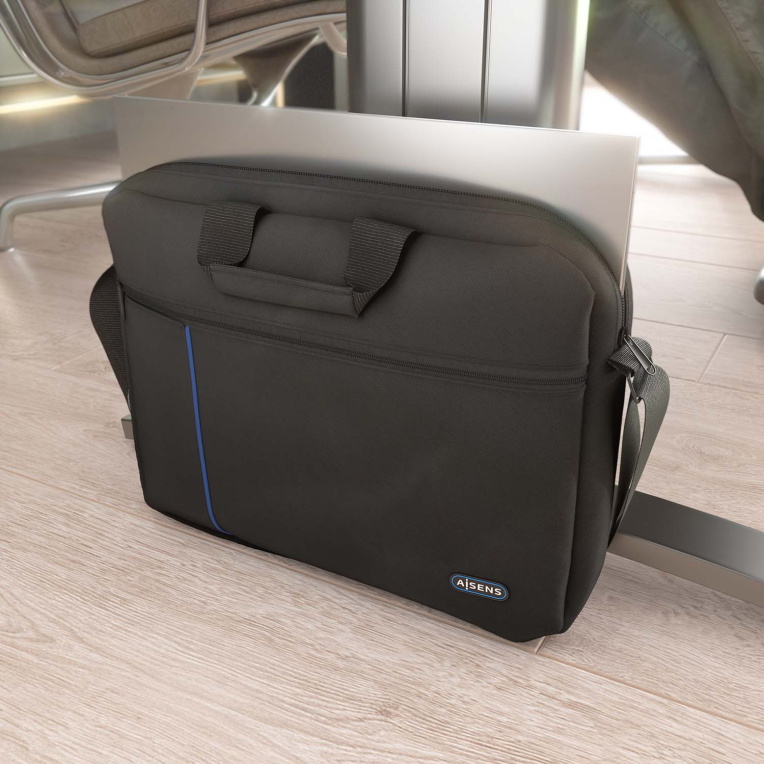 MALETIN AISENS 15,6" NEGRO - detalle