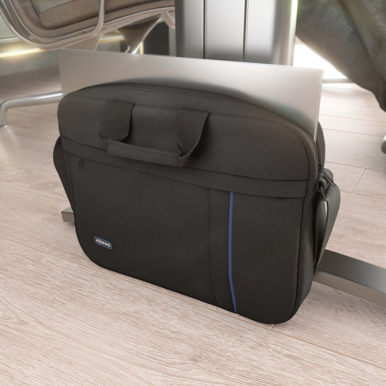 MALETIN AISENS 15,6" NEGRO - detalle