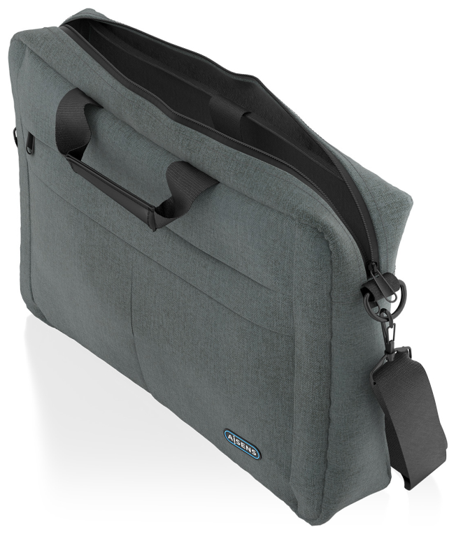MALETIN AISENS PREMIUM 15,6" GRIS - detalle