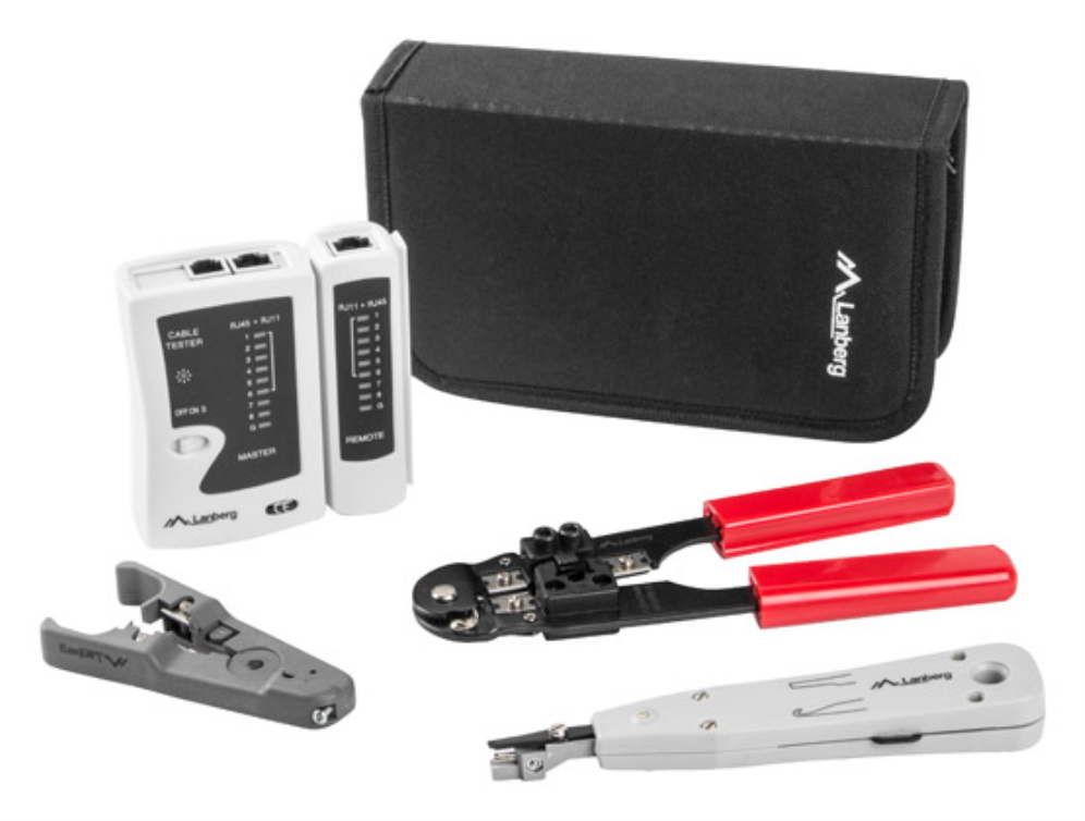 MALETIN HERRAMIENTAS LANBERG NETWORK Y TESTER