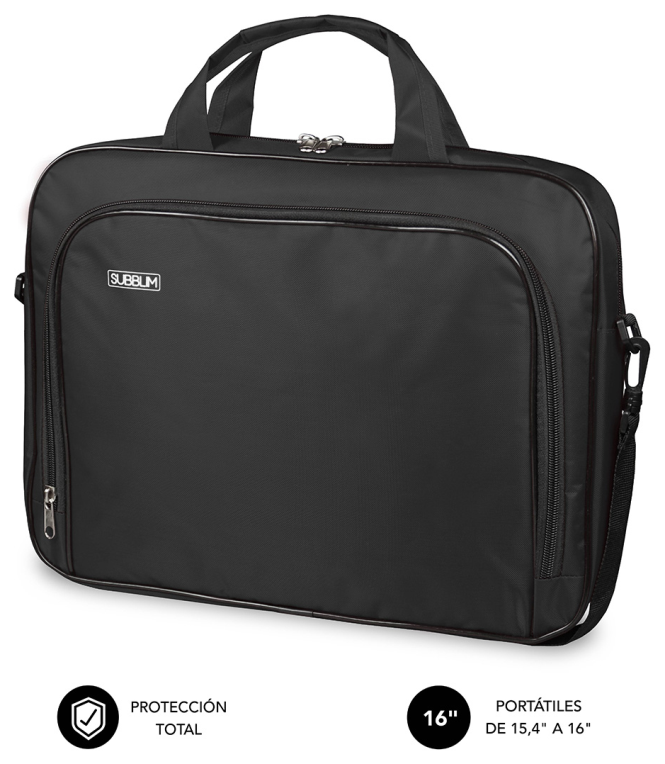 MALETIN SUBBLIM OXFORD 15,4-16" BLACK