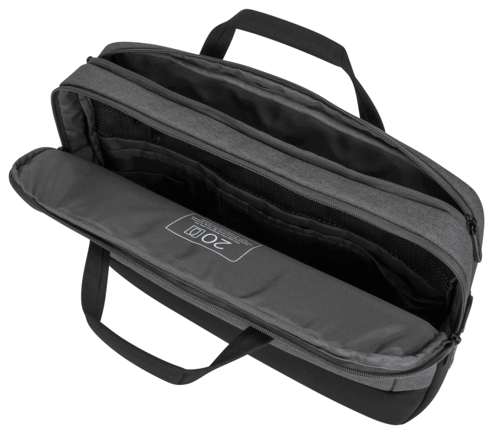 MALETIN TARGUS CYPRESS ECO TOPLOAD ANTIRROBO 15.6" GRIS - detalle