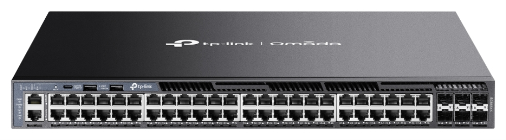 MANAGED SWITCH OMADA 48-PORT GIGABIT STACKABLE L3 WITH 6 10GE SFP+ SLOTS