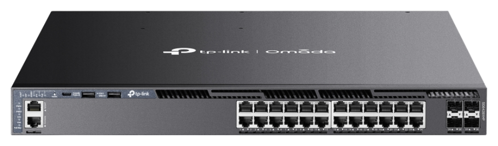 MANAGED SWITCH OMADA POE+ 24-PORT GIGABIT STACKABLE L3 WITH 4 10GE SFP+ SLOTS