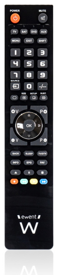 MANDO DISTANCIA EWENT UNIVERSAL 4-1 PROGRAMABLE -PC CON CABLE MICRO USB