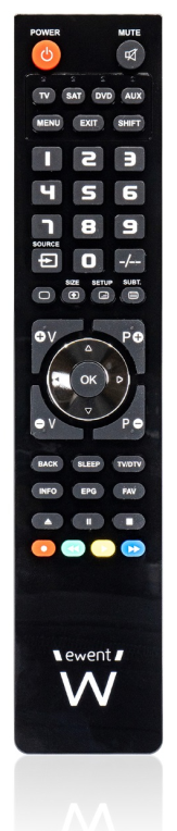 MANDO DISTANCIA EWENT UNIVERSAL 4-1 PROGRAMABLE -PC CON CABLE MICRO USB