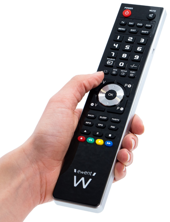 MANDO DISTANCIA EWENT UNIVERSAL 4-1 PROGRAMABLE -PC CON CABLE MICRO USB - detalle