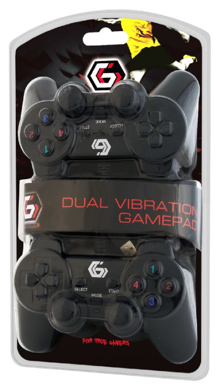 MANDO GEMBIRD VIBRACION DUAL GAMEPAD - detalle