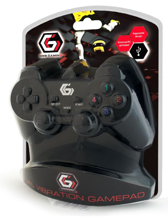 MANDO GEMBIRD VIBRACION DUAL GAMEPAD - detalle