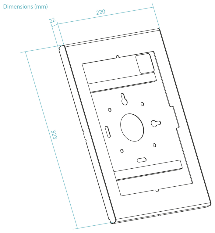 MARCO ANTIRROBO TABLET 12,4-13" NEGRO - detalle
