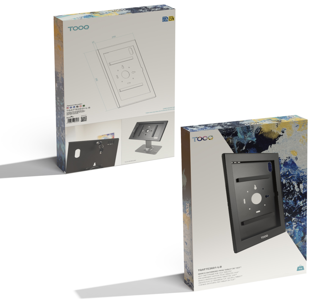 MARCO ANTIRROBO TABLET 14,6" NEGRO - detalle