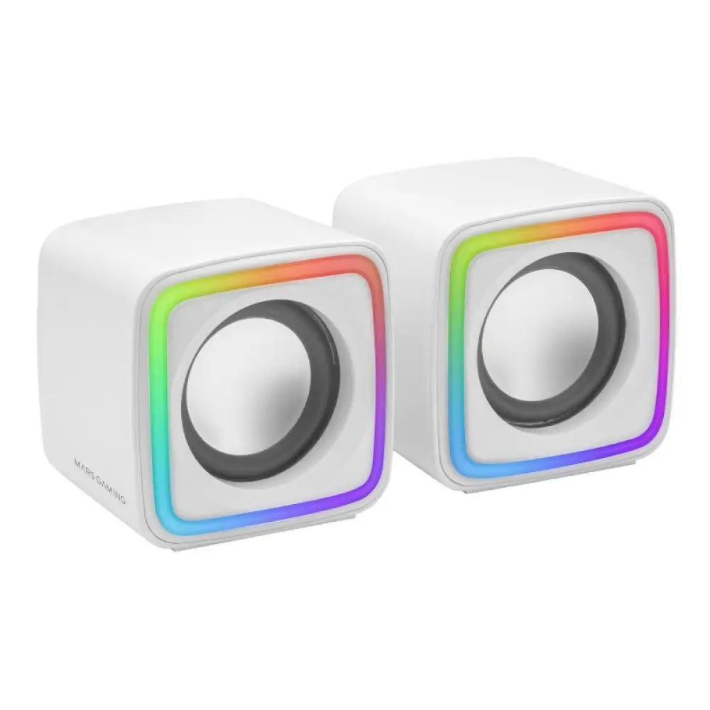 MARS GAMING Altavoces MSCUBE Premium 8W White - detalle