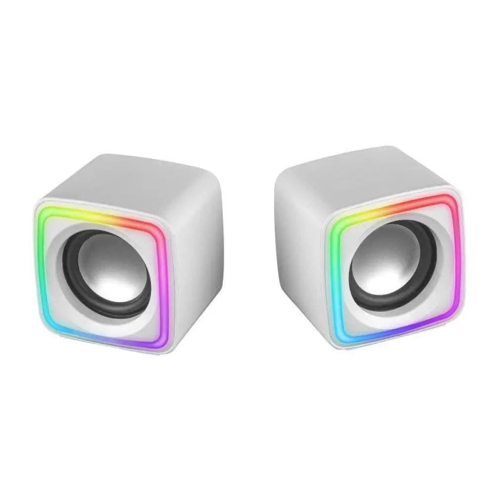 MARS GAMING Altavoces MSCUBE Premium 8W White - detalle