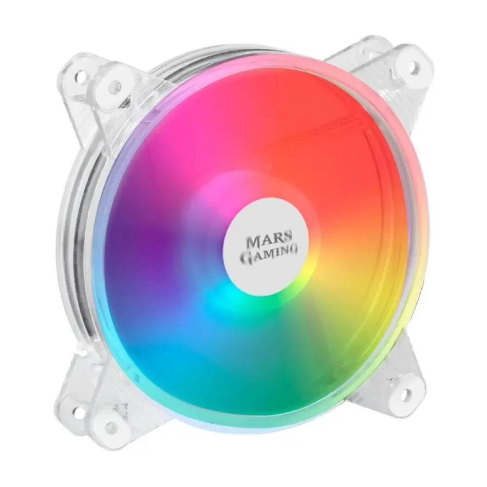 Ventilador de refrigeración Mars Gaming MFD Chroma RGB Ultra-Silent, con luces RGB y diseño silencioso para PC gaming.