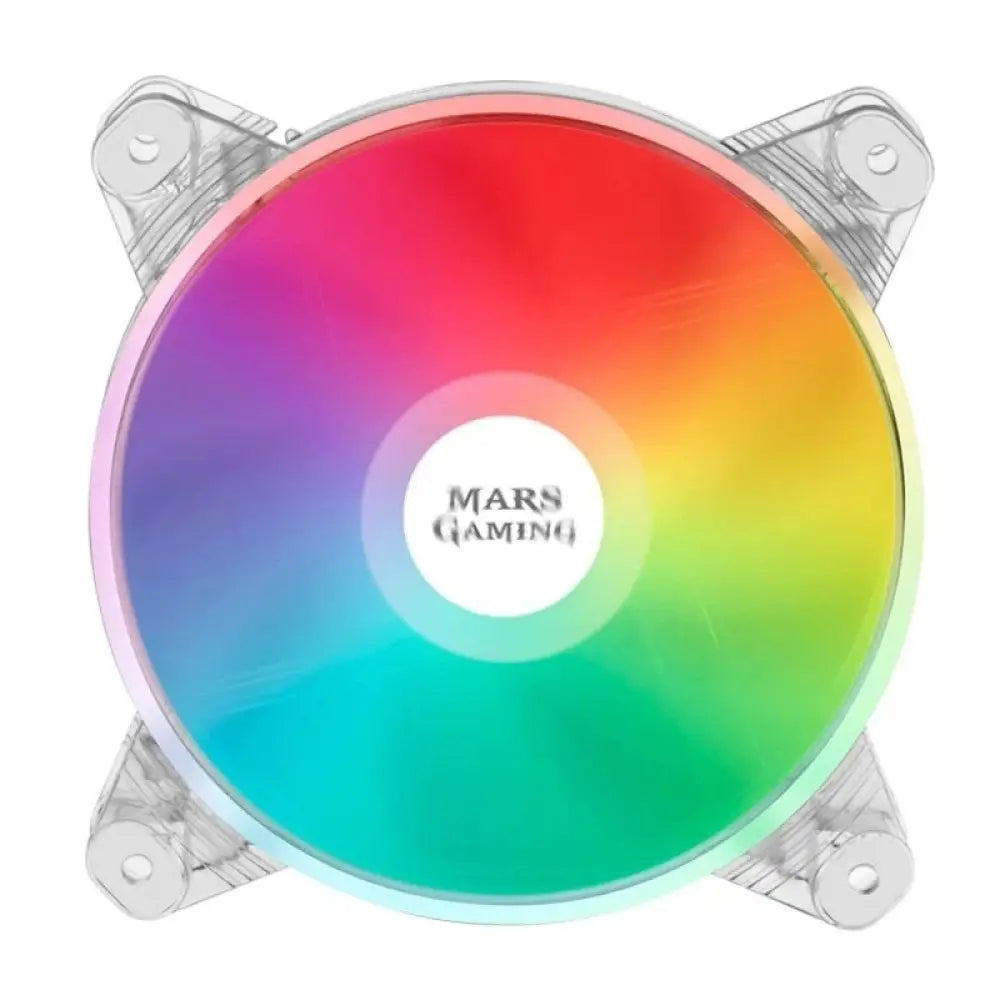 Ventilador de refrigeración Mars Gaming MFD Chroma RGB Ultra-Silent, con iluminación RGB y diseño silencioso para PC.