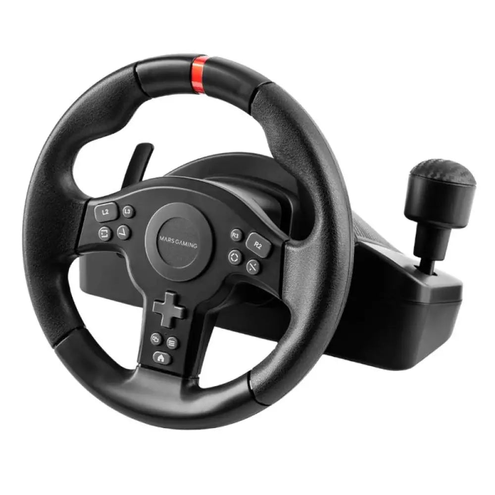 MARS GAMING Volante Simulación Carreras Negro - detalle