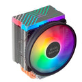 Ventilador de refrigeración MarsGaming MCPU44 dual ARGB silencioso de 160W, con diseño moderno para PC gaming.