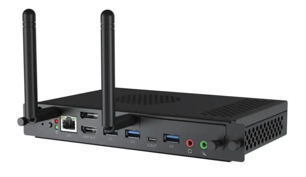MAXHUB OPS72A-I5 PCs/estación de trabajo Intel® CoreT i5 16 GB DDR4-SDRAM 256 GB SSD Mini PC Negro