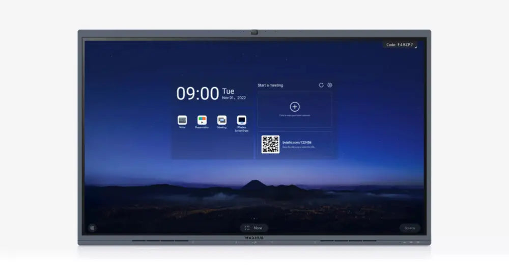 MAXHUB V6 2.18 m (86") 3840 x 2160 Pixeles VA Negro