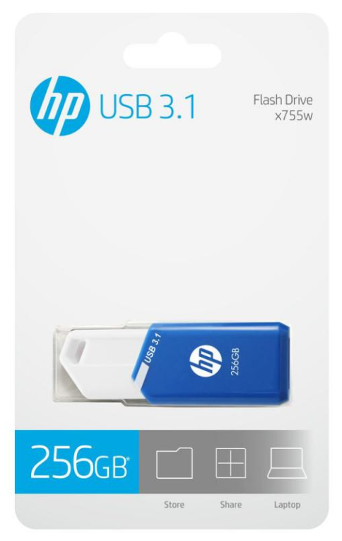 MEMORIA USB 2.0 HP 256GB X755W - detalle