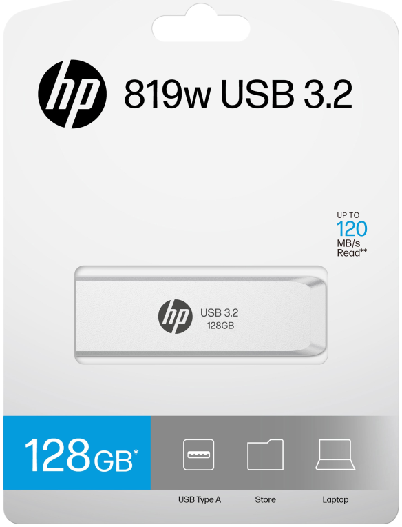MEMORIA USB 3.2 HP 128GB 819W - detalle