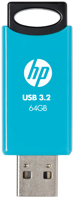 MEMORIA USB 3.2 HP 64GB 712W AZUL - detalle