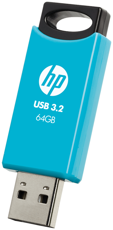 MEMORIA USB 3.2 HP 64GB 712W AZUL - detalle