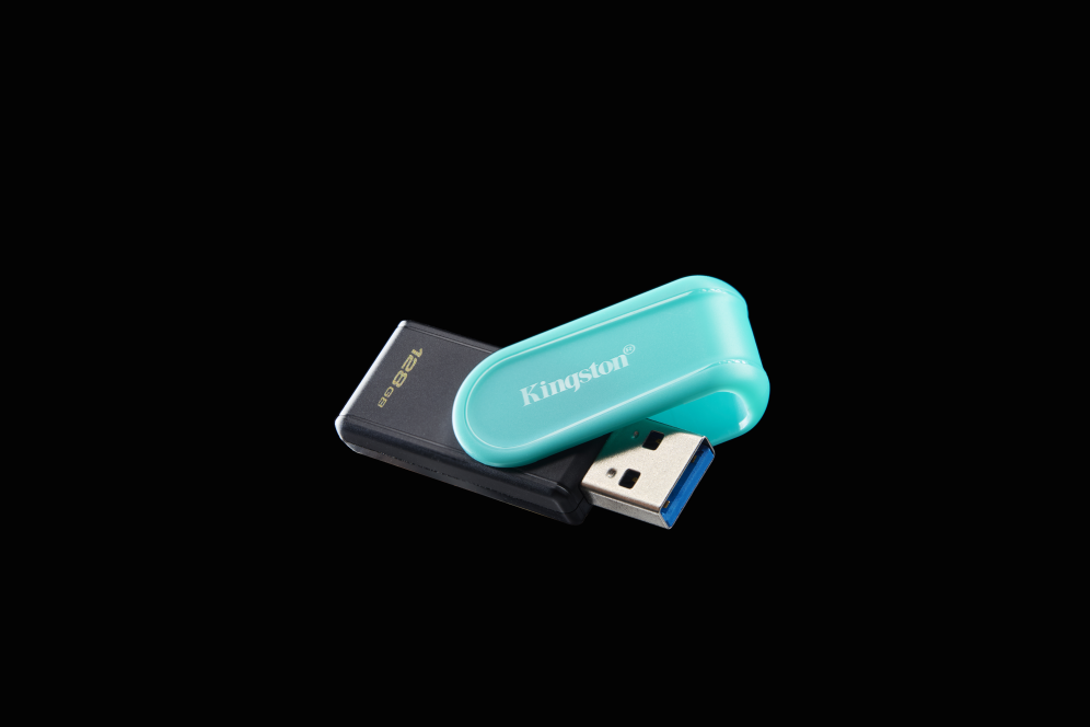 MEMORIA USB 3.2 KINGSTON 128GB DTXS/128GB BLACK/TURQUOISE - detalle