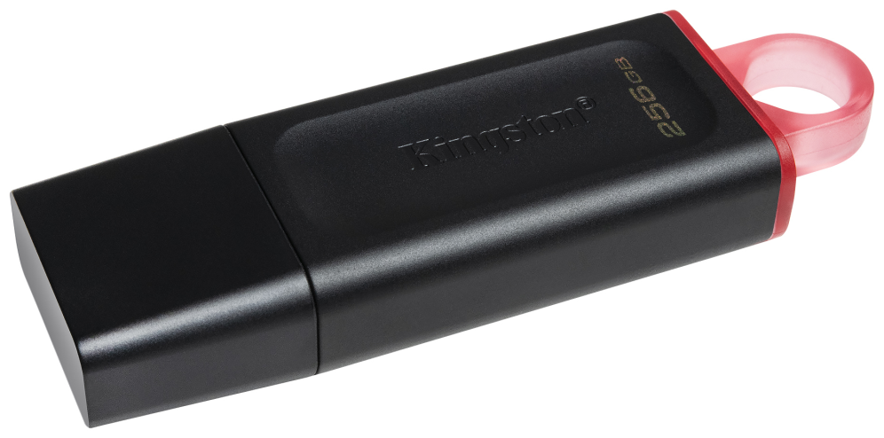 MEMORIA USB 3.2 KINGSTON 256GB DATATRAVELER EXODIA NEGRO ROJO - detalle