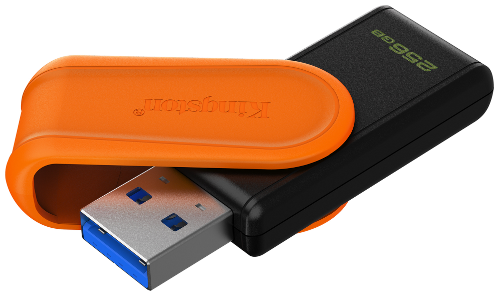 MEMORIA USB 3.2 KINGSTON 256GB DTXS/256GB BLACK/ORANGE - detalle