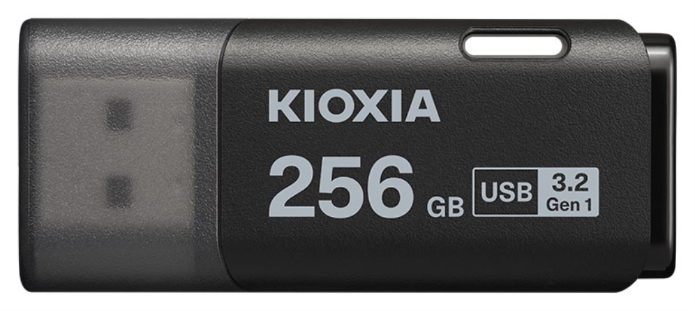 MEMORIA USB 3.2 KIOXIA 256GB U301 HAYABUSA NEGRO