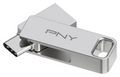 PNY DUO LINK unidad flash USB 64 GB USB Type-A / USB Type-C 3.2 Gen 1 (3.1 Gen 1) Acero inoxidable