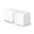 Sistema Wi-Fi en malla Mercusys HALO H32G de doble banda, 2 unidades, Wi-Fi 5, para red doméstica en color blanco