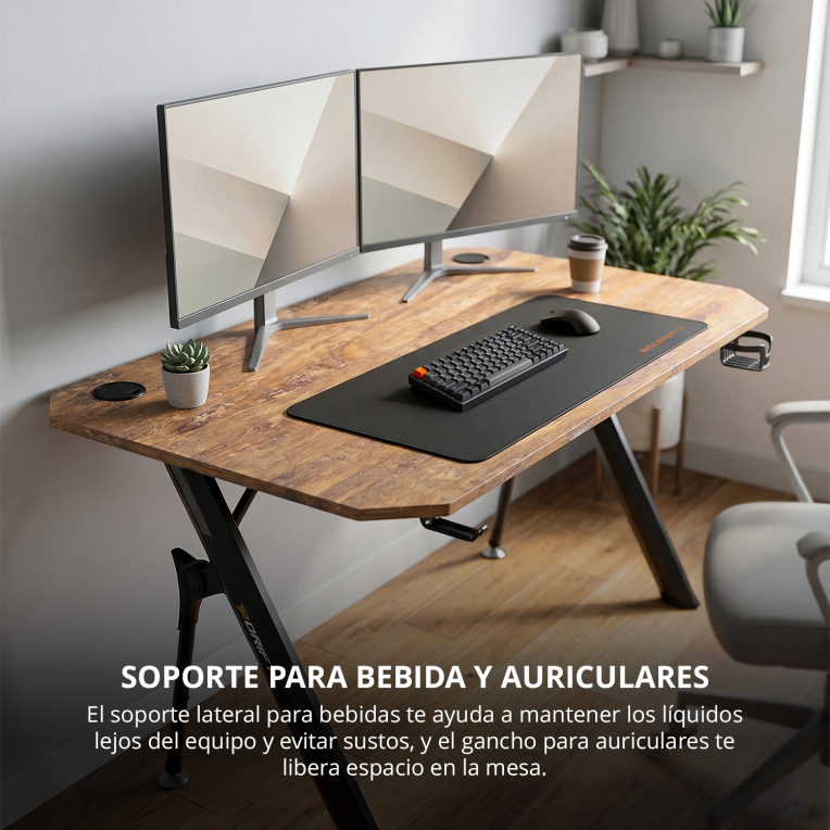 MESA GAMING DRIFT DZ175 WOOD - detalle