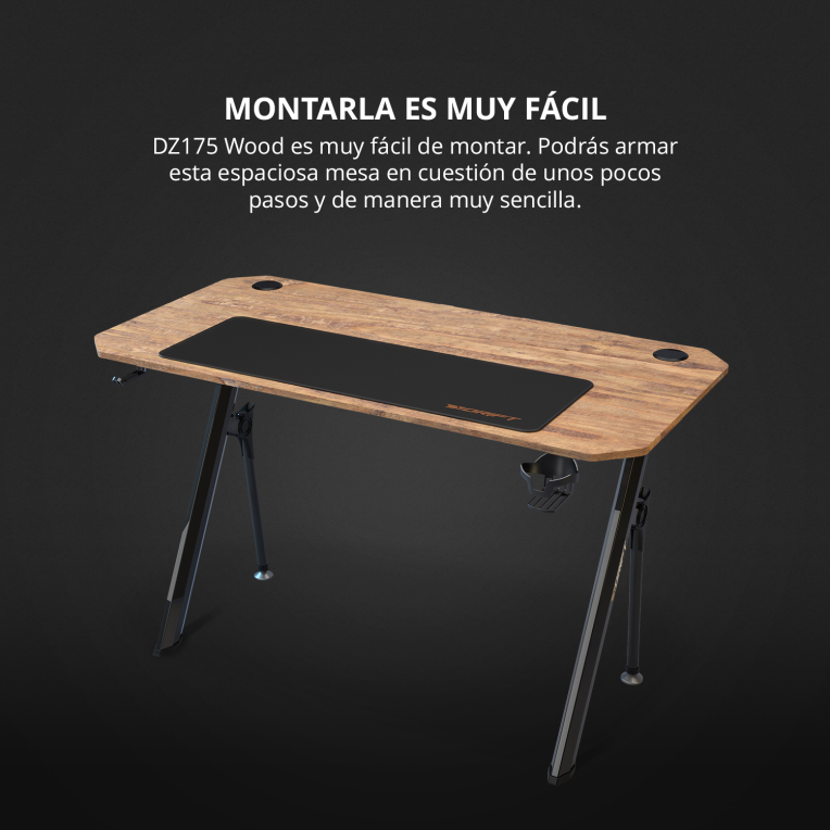 MESA GAMING DRIFT DZ175 WOOD - detalle
