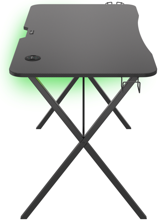 MESA GAMING GENESIS HOLM 200 RGB NEGRO CARBONO - detalle