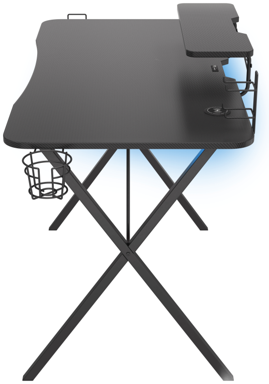 MESA GAMING GENESIS HOLM 300 RGB NEGRO CARBONO - detalle