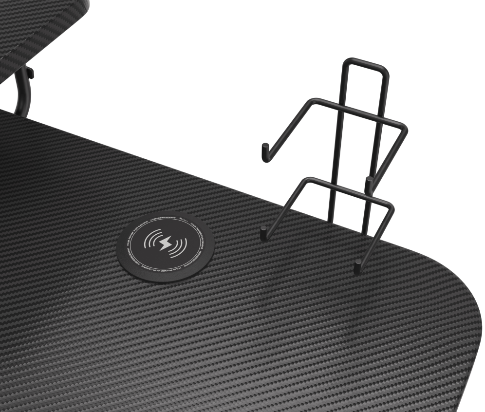 MESA GAMING GENESIS HOLM 300 RGB NEGRO CARBONO - detalle