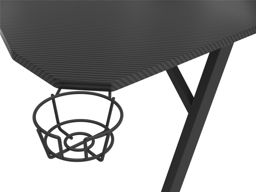 MESA GAMING GENESIS HOLM 510 RGB NEGRO CARBONO 160X75 CM - detalle
