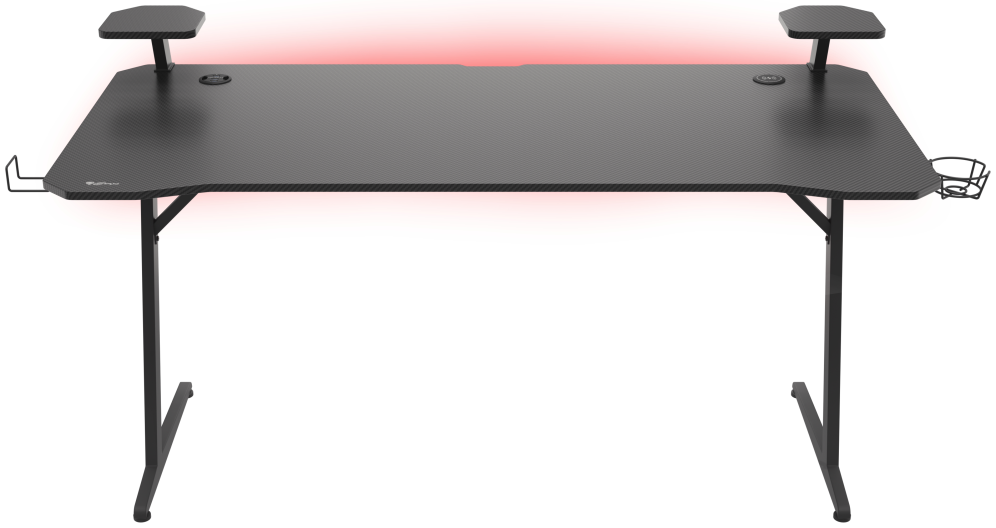 MESA GAMING GENESIS HOLM 510 RGB NEGRO CARBONO 160X75 CM - detalle