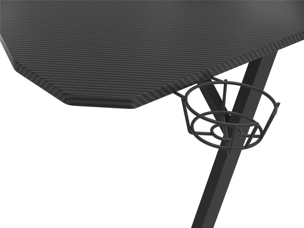 MESA GAMING GENESIS HOLM 510 RGB NEGRO CARBONO 160X75 CM - detalle