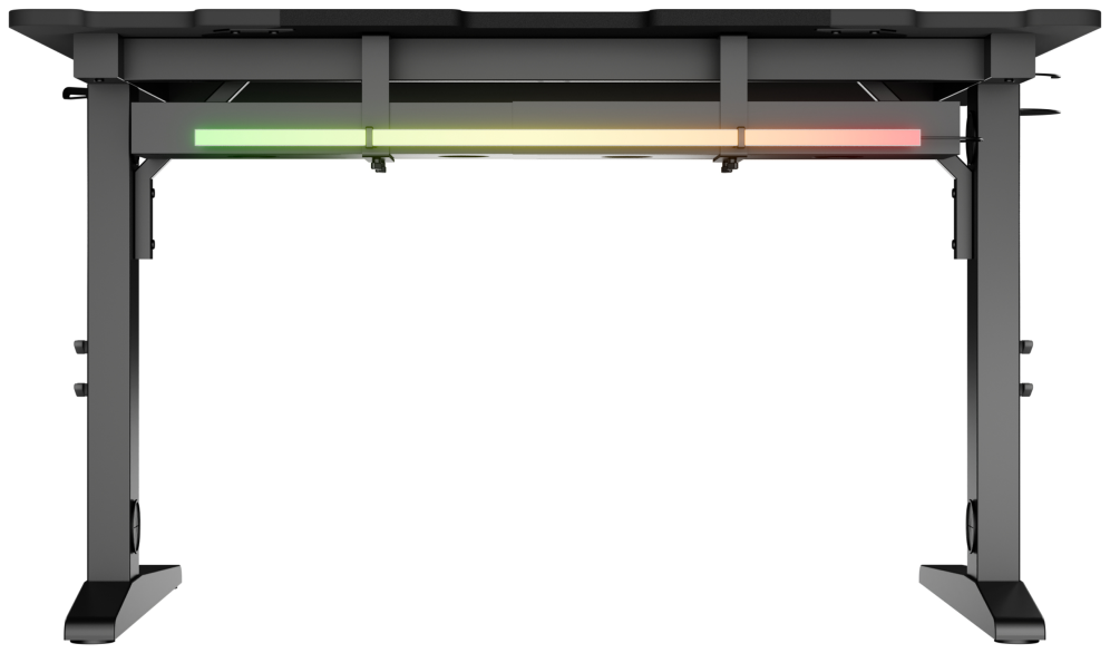 MESA GAMING GENESIS HOLM MODULAR 120 RGB NEGRO 120X75 CM - detalle