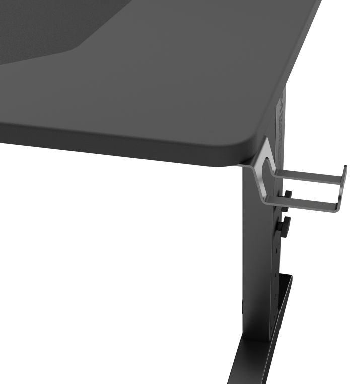 MESA GAMING GENESIS HOLM MODULAR 120 RGB NEGRO 120X75 CM - detalle